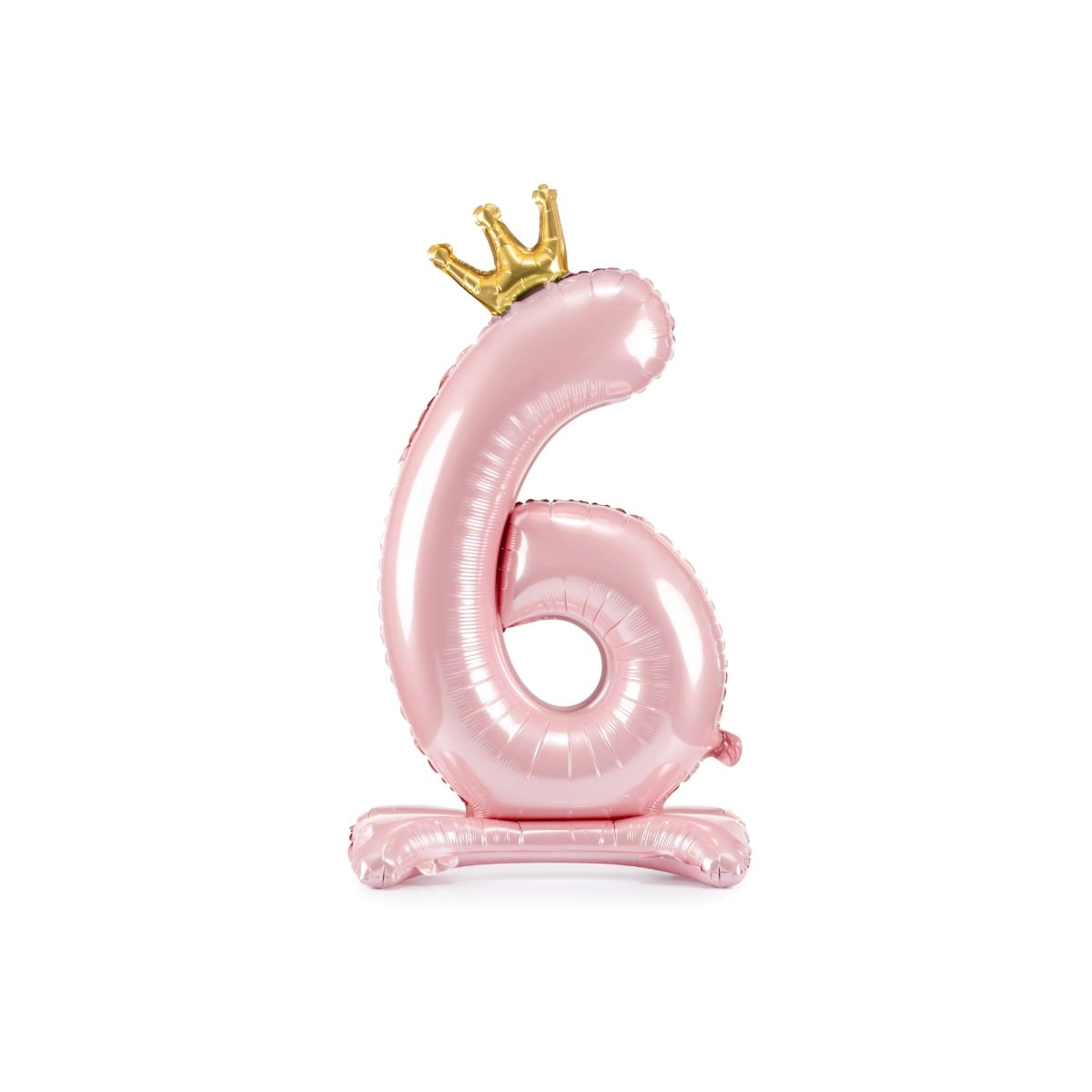 Ballon Chiffre sur pied - Rose