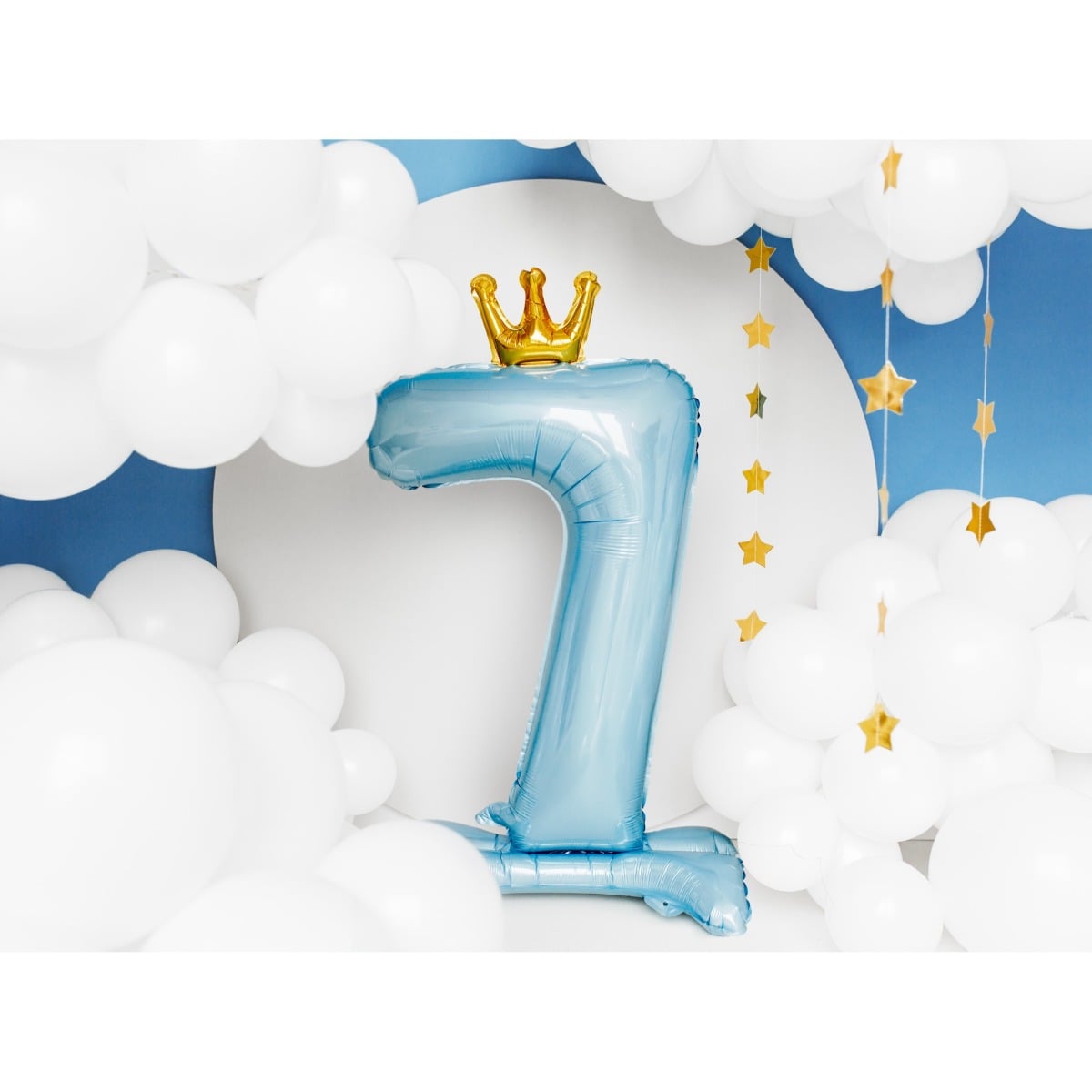 Ballon Chiffre sur pied - Bleu