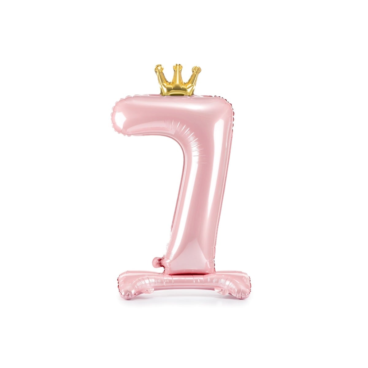 Ballon Chiffre sur pied - Rose