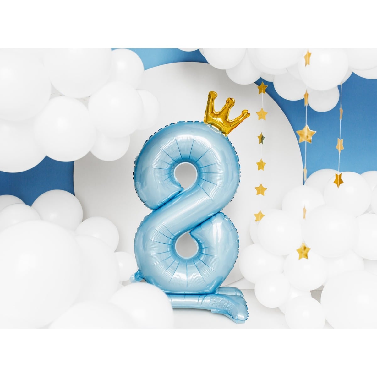 Ballon Chiffre sur pied - Bleu