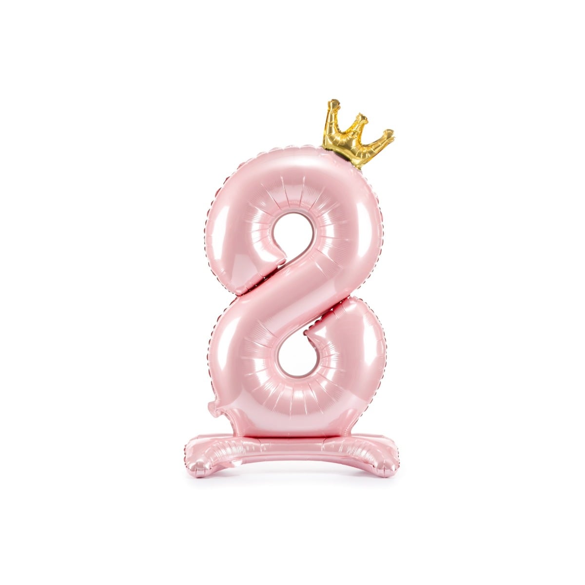 Ballon Chiffre sur pied - Rose