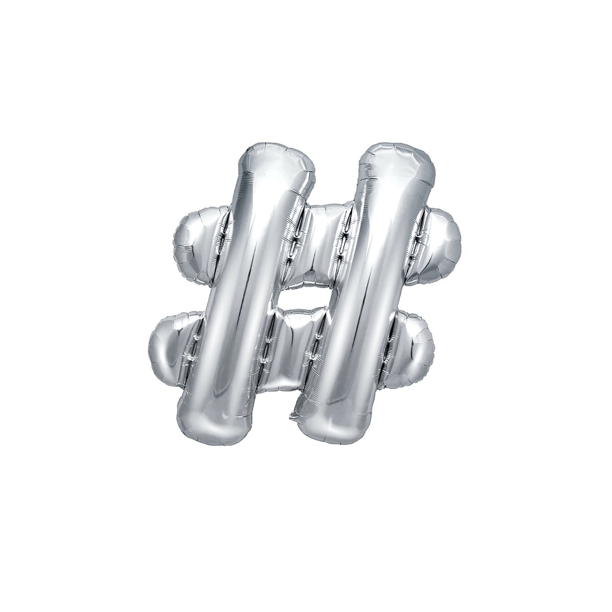 Ballon Alu 35cm Argent - Hashtag
