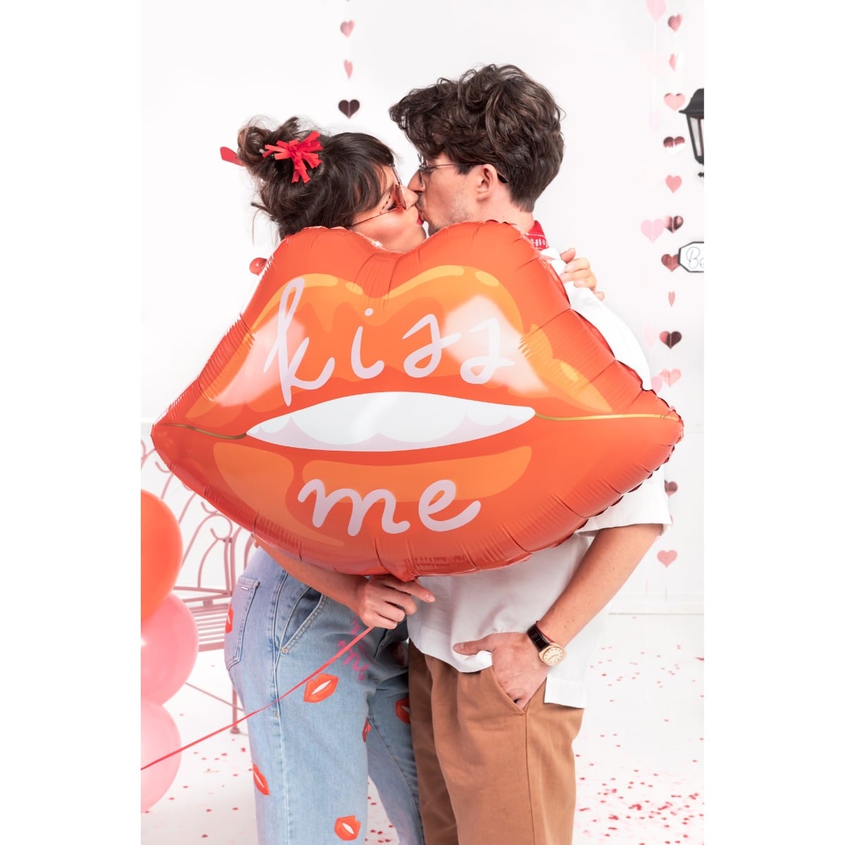 Ballon alu - Lèvre Kiss Me (86cm)