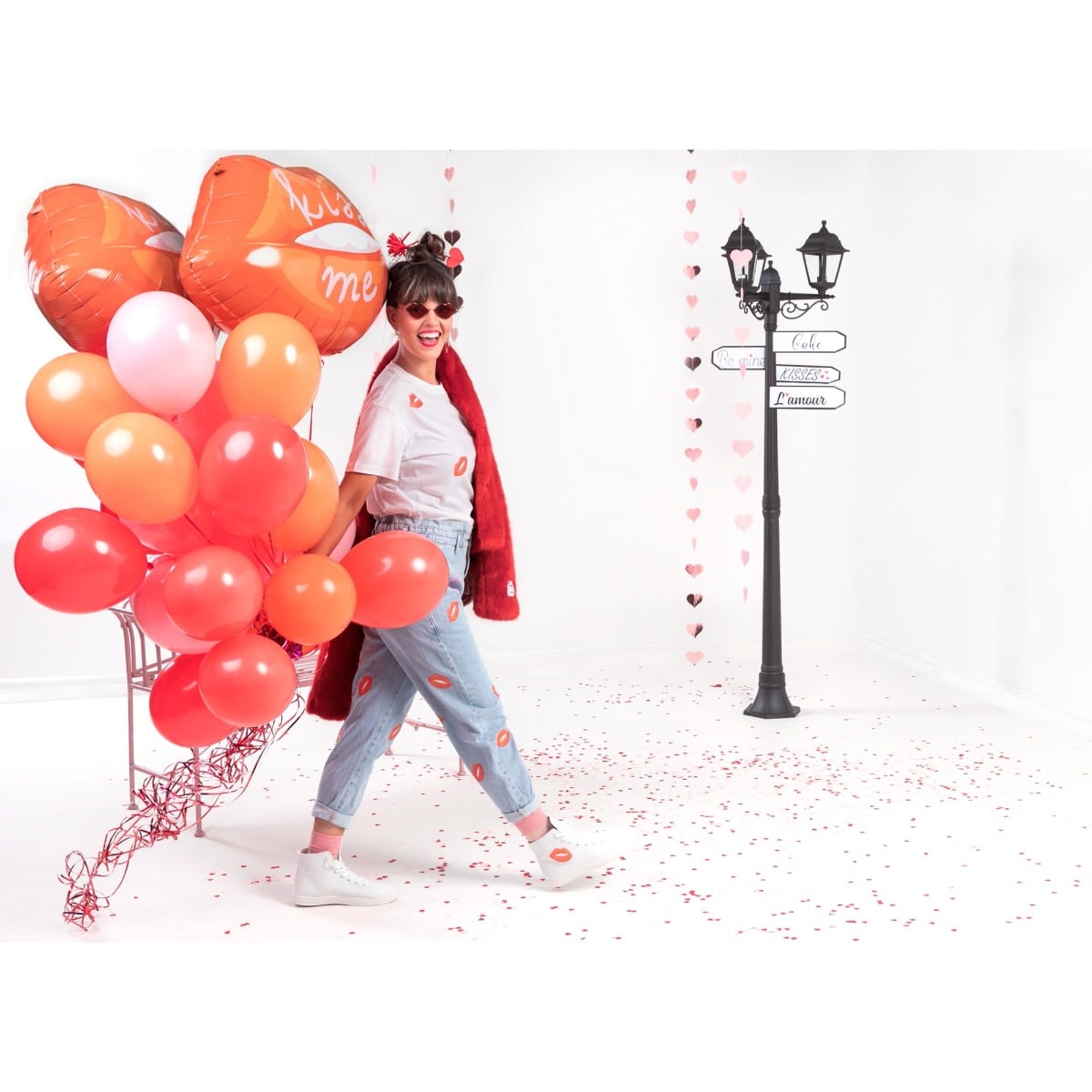 Ballon alu - Lèvre Kiss Me (86cm)