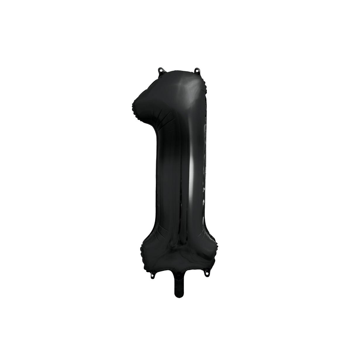 Ballon Chiffre 1 Alu Noir 86cm