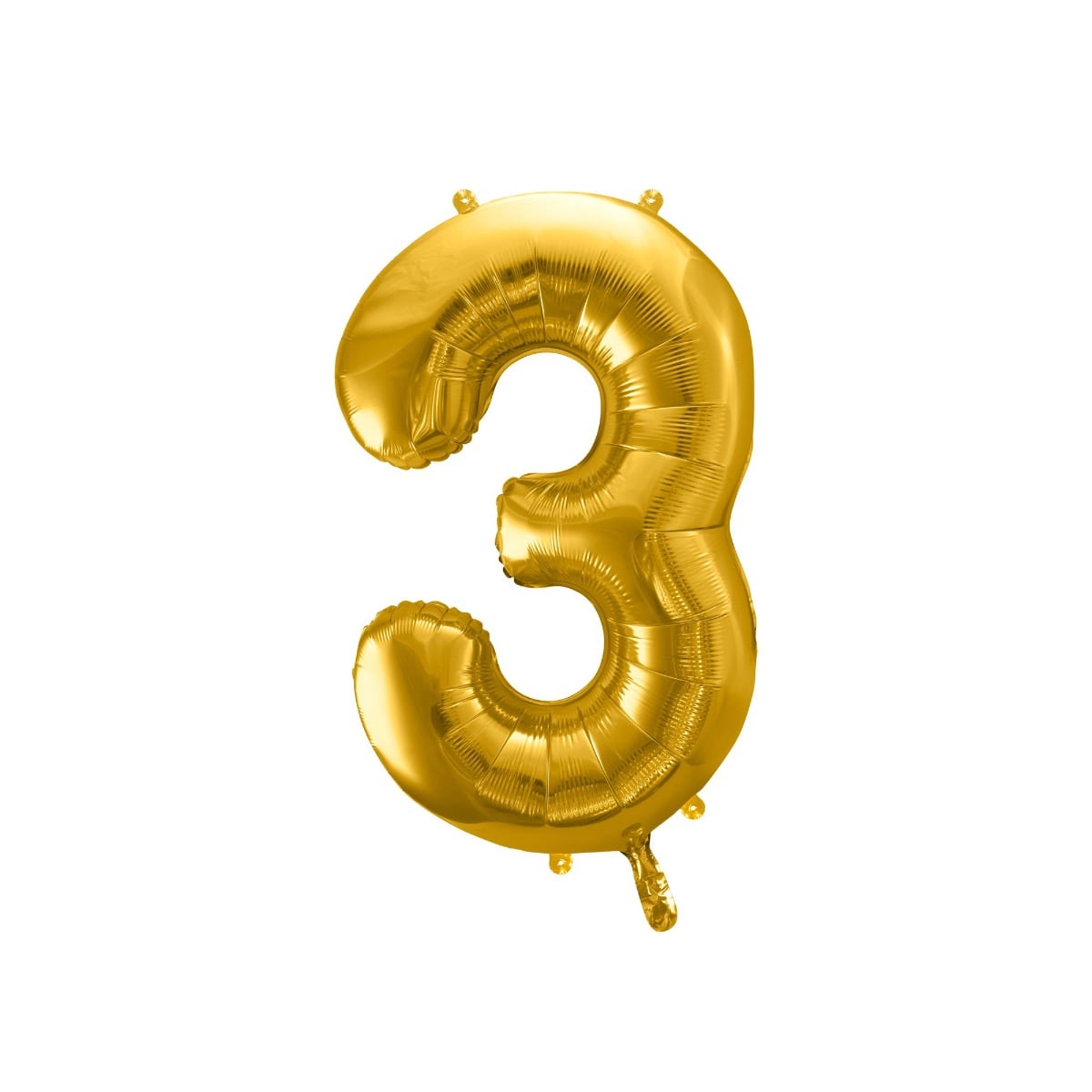 Ballon Chiffre Alu 86cm Or - 3