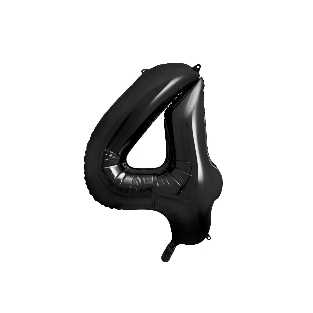 Ballon Chiffre 4 Alu Noir 86cm