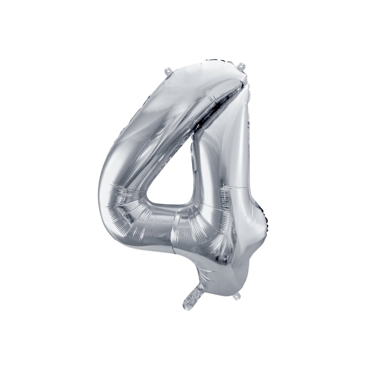 Ballon Chiffre Alu 86cm Argenté - 4