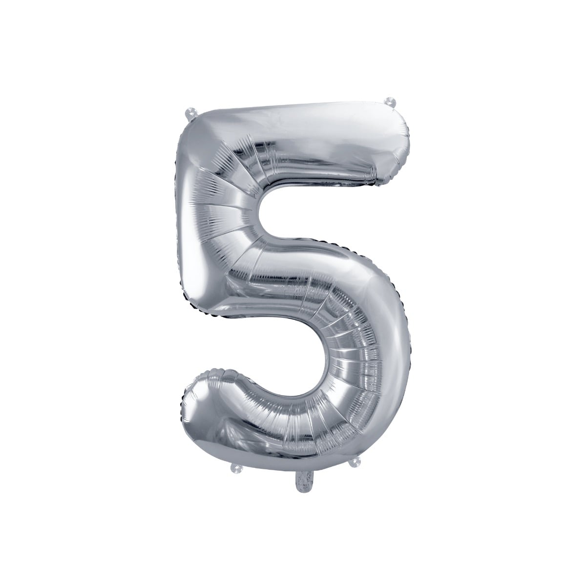 Ballon Chiffre Alu 86cm Argenté - 5
