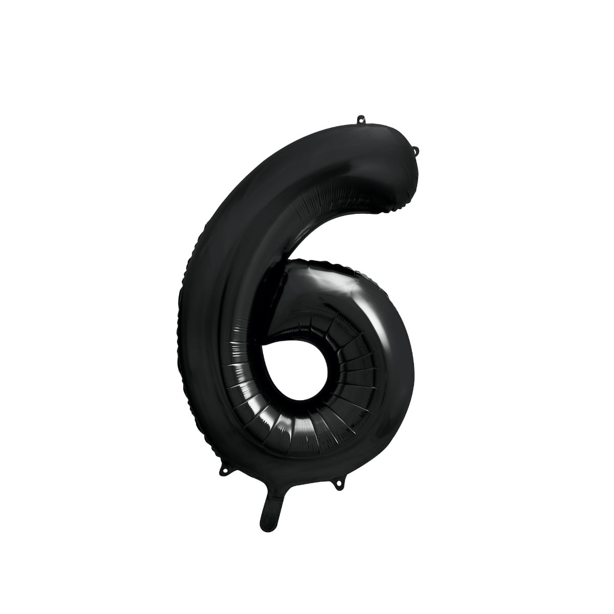 Ballon Chiffre 6 Alu Noir 86cm
