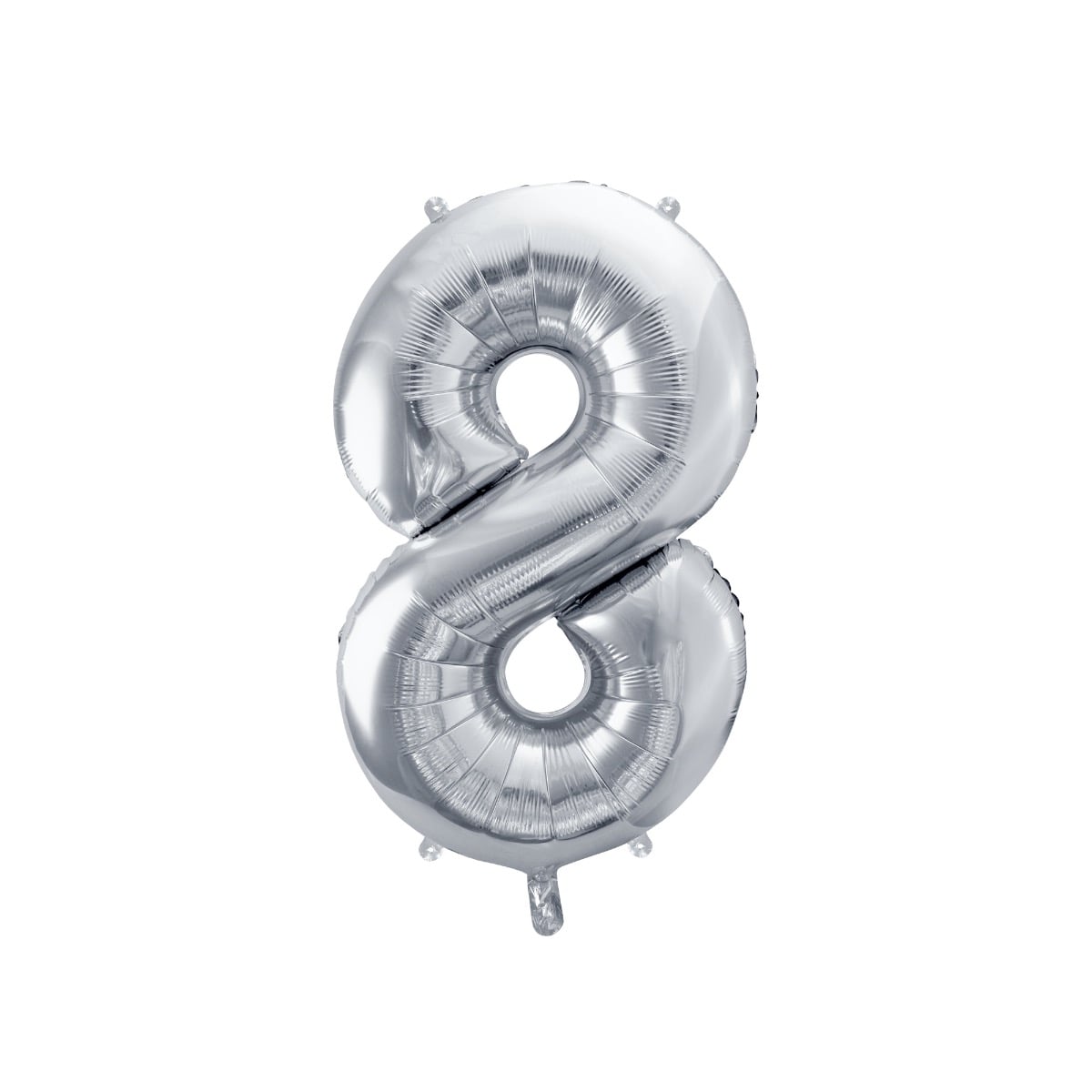 Ballon Chiffre Alu 86cm Argenté - 8