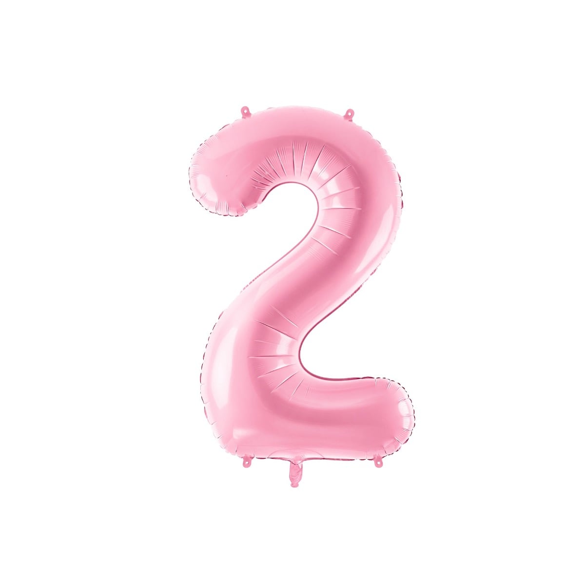 Ballon Chiffre Alu 86cm Rose - 2