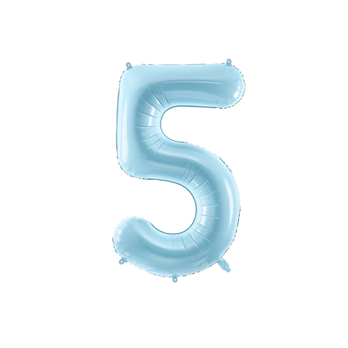 Ballon Chiffre Alu 86cm Bleu - 5