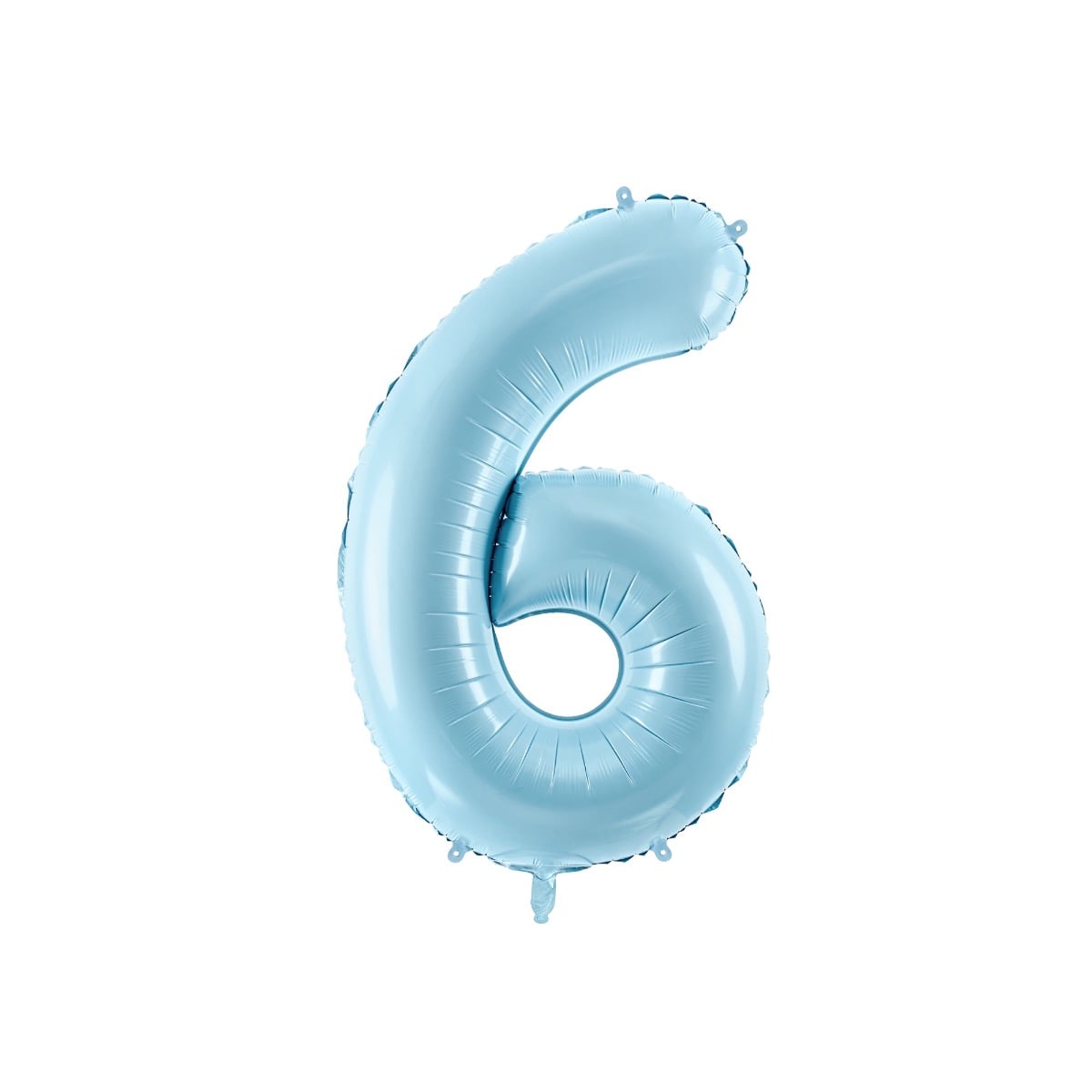 Ballon Chiffre Alu 86cm Bleu - 6