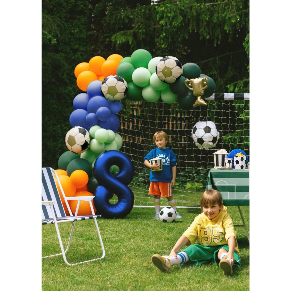Ballon Chiffre Alu 86cm Marine