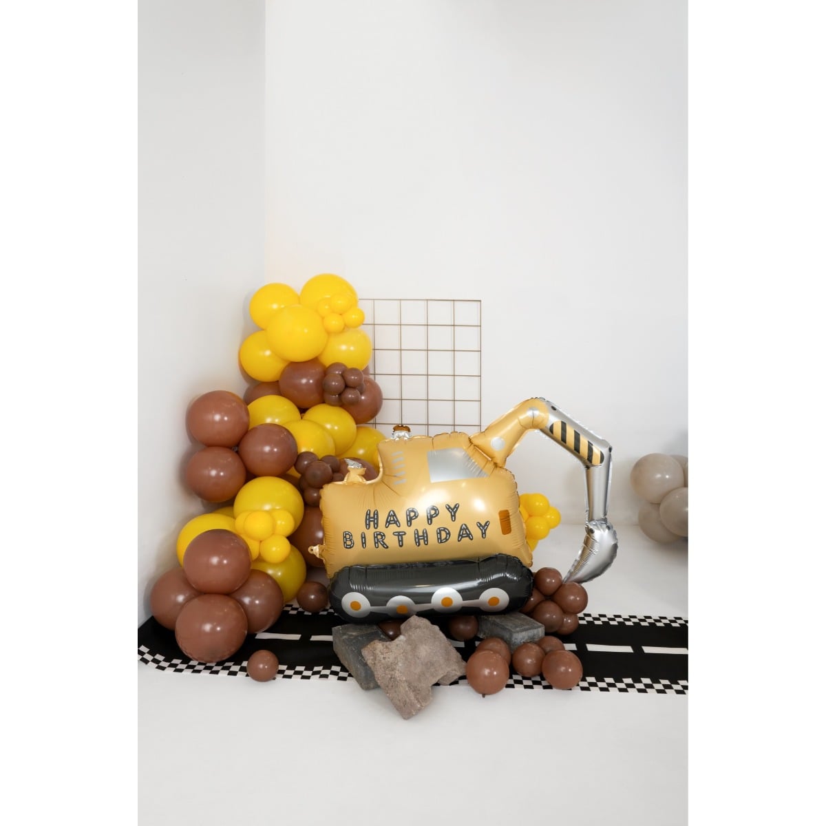 Ballon en alu - Pelleteuse (49cm)