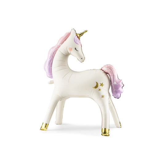 Ballon en alu autoportant - Licorne (95cm)