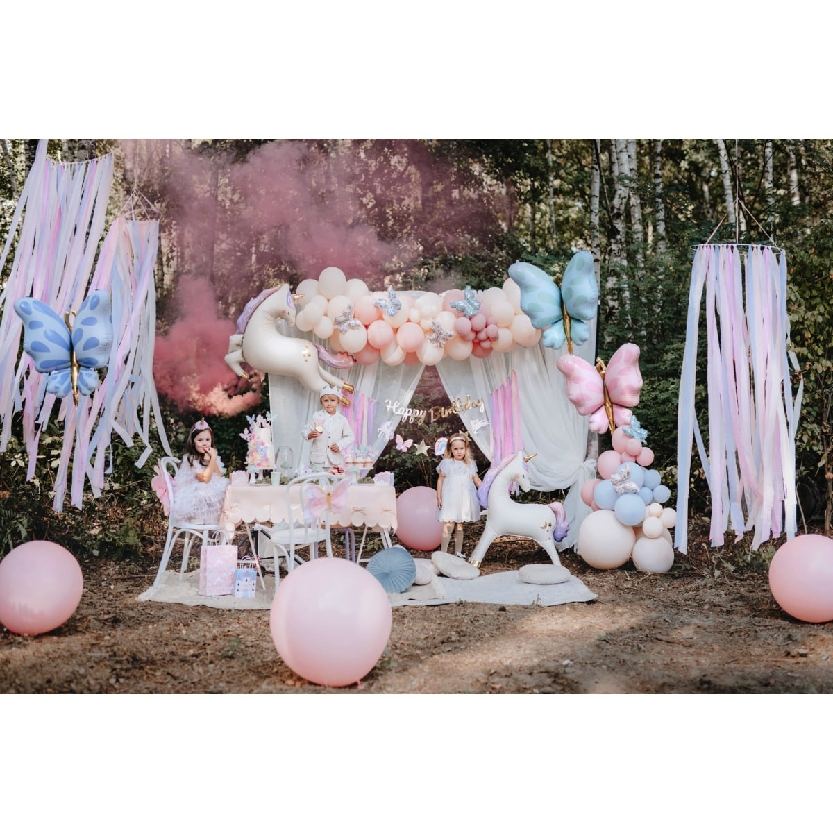 Ballon en alu autoportant - Licorne (95cm)