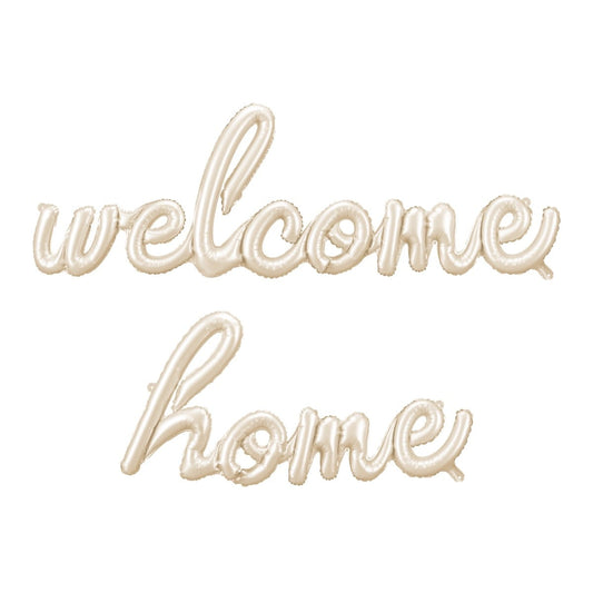 Ballon Welcome Home en alu