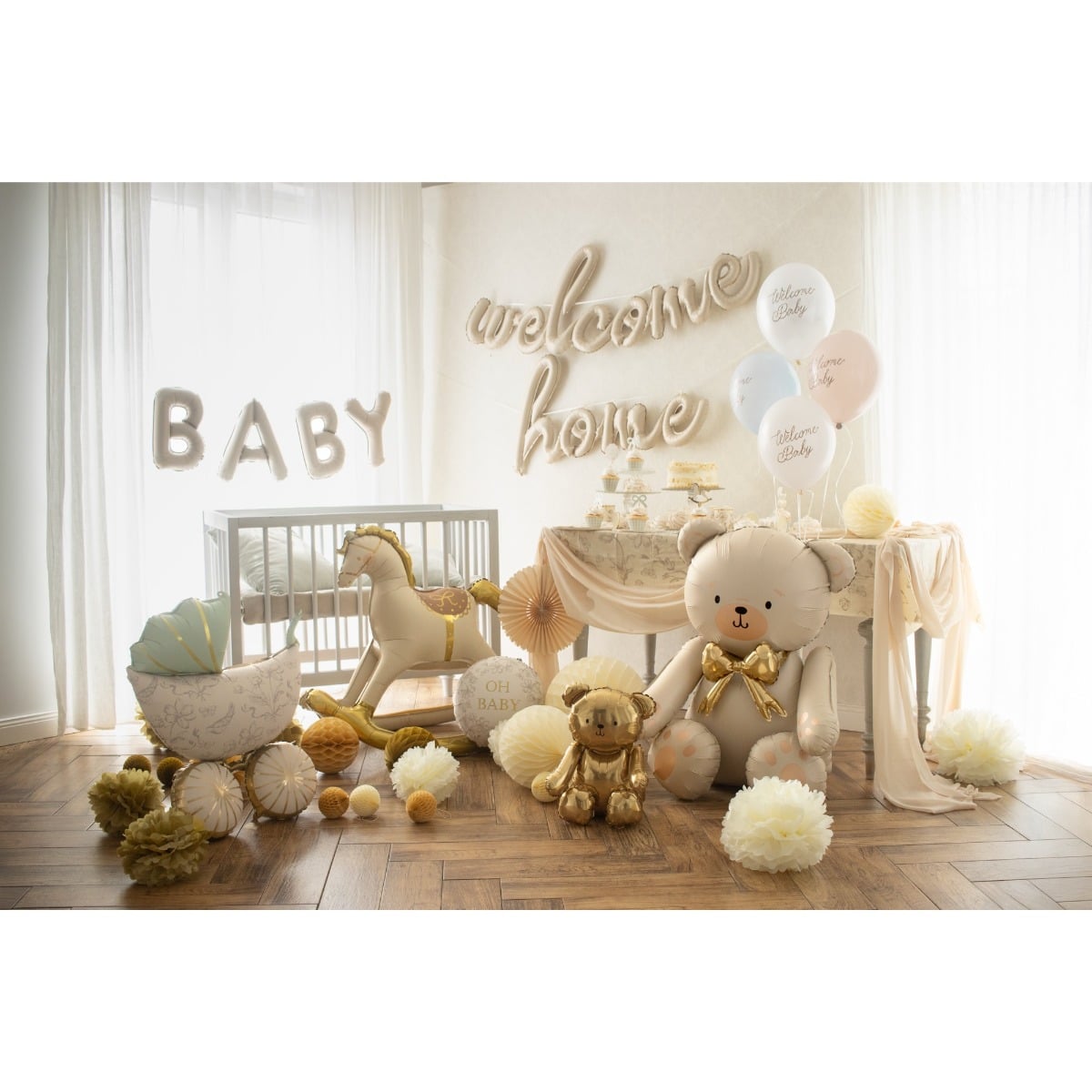 Ballon Welcome Home en alu
