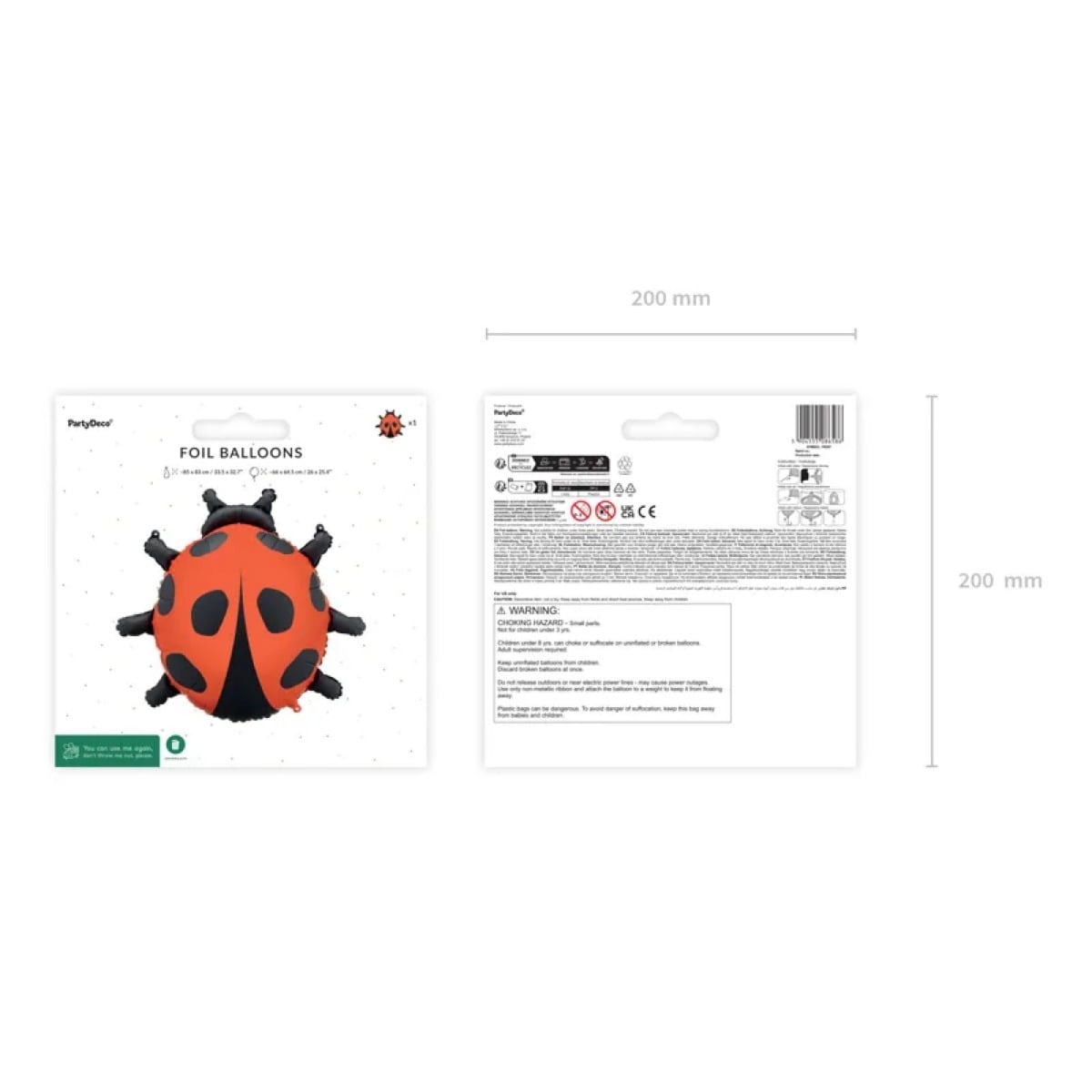 Ballon Alu - Coccinelle (66cm)