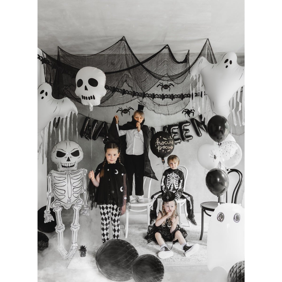 Ballon en aluminium - Squelette XXL (129cm)