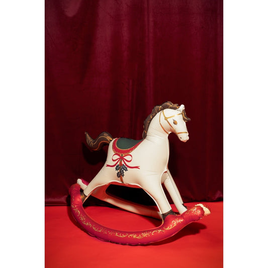 Ballon en alu - Cheval à bascule de Noël (118cm)