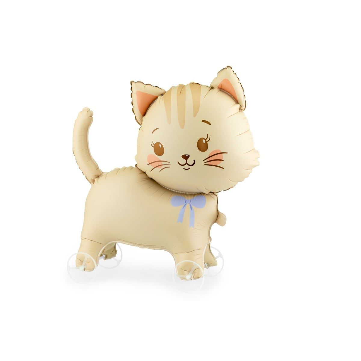Ballon alu - Chat à roulettes