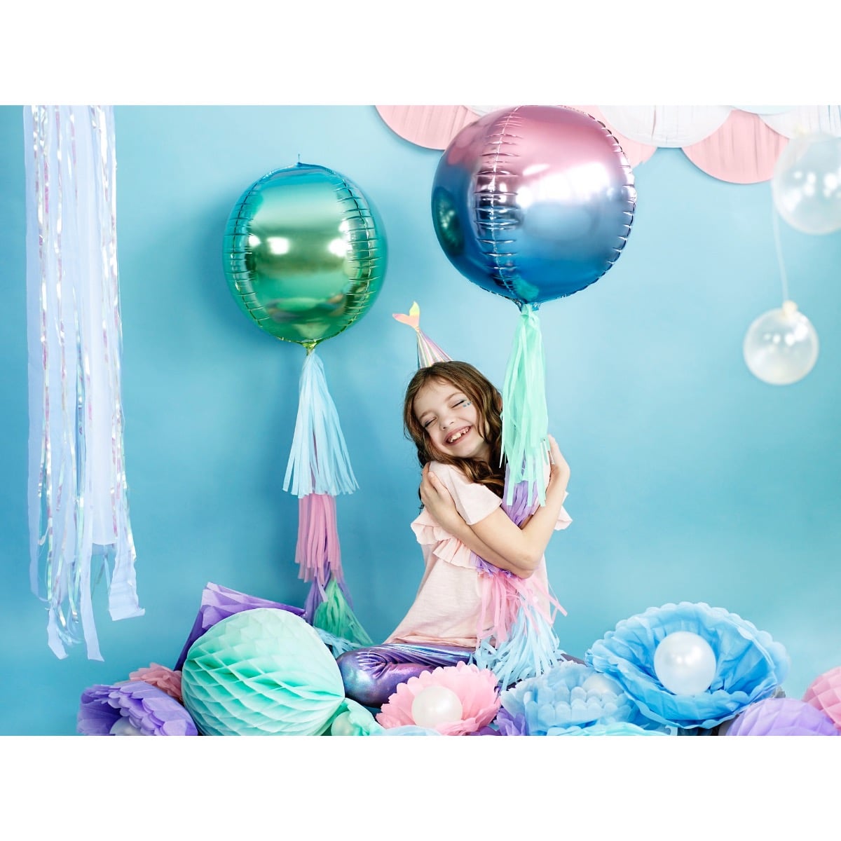 Ballon Sphère Violet-Bleu 35cm
