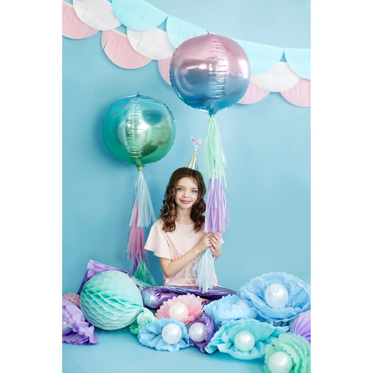 Ballon Sphère Violet-Bleu 35cm