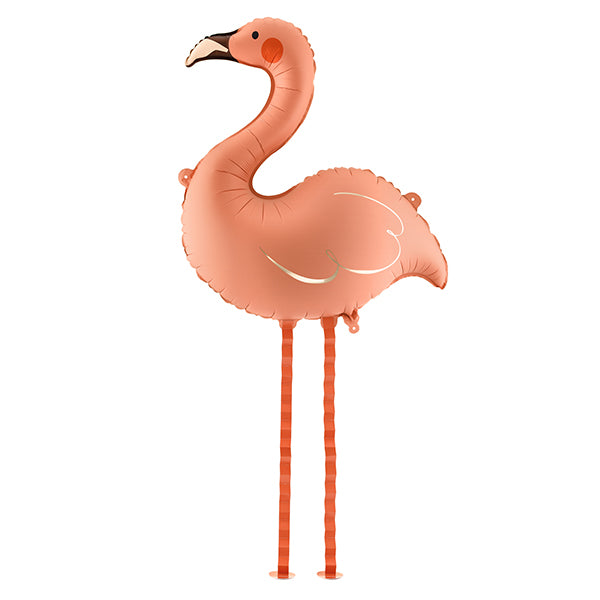Ballon Flamant rose Alu corail (65 x 67 cm)