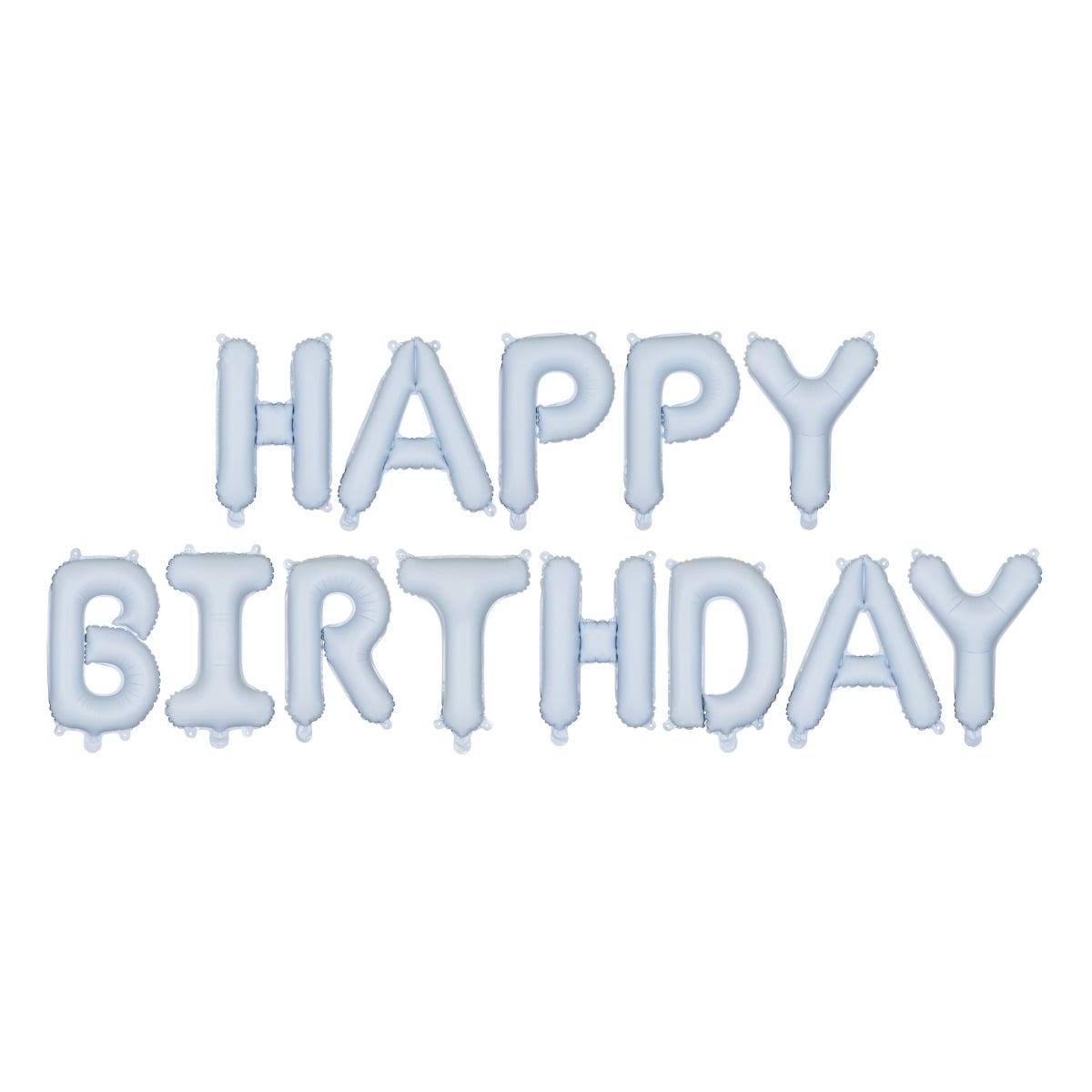 Ballons en alu - Happy Birthday - Bleu (35cm)