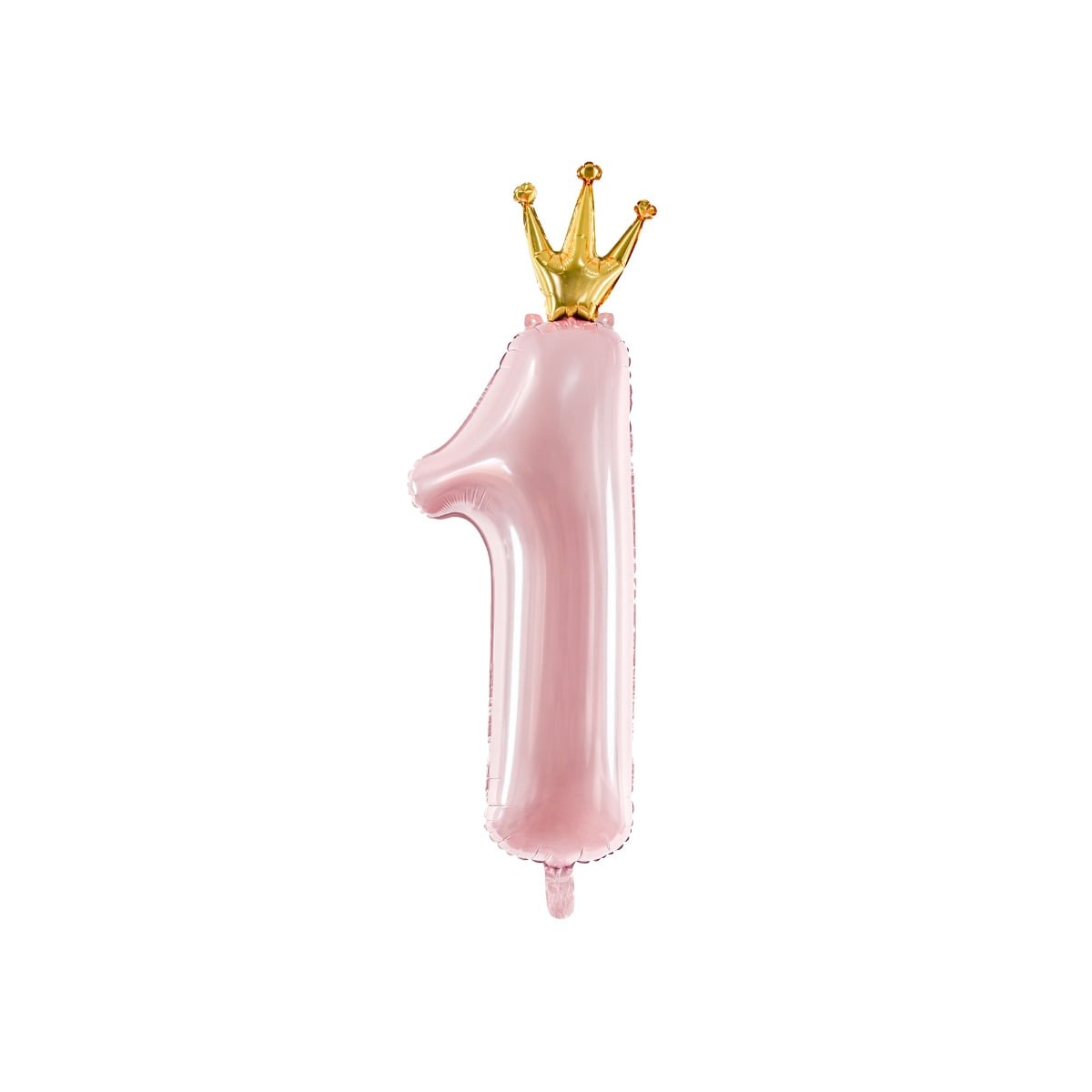 Ballon Chiffre Alu 100cm Rose - 1