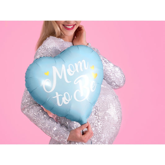 Ballon Alu Mom to Be - bleu (35cm)