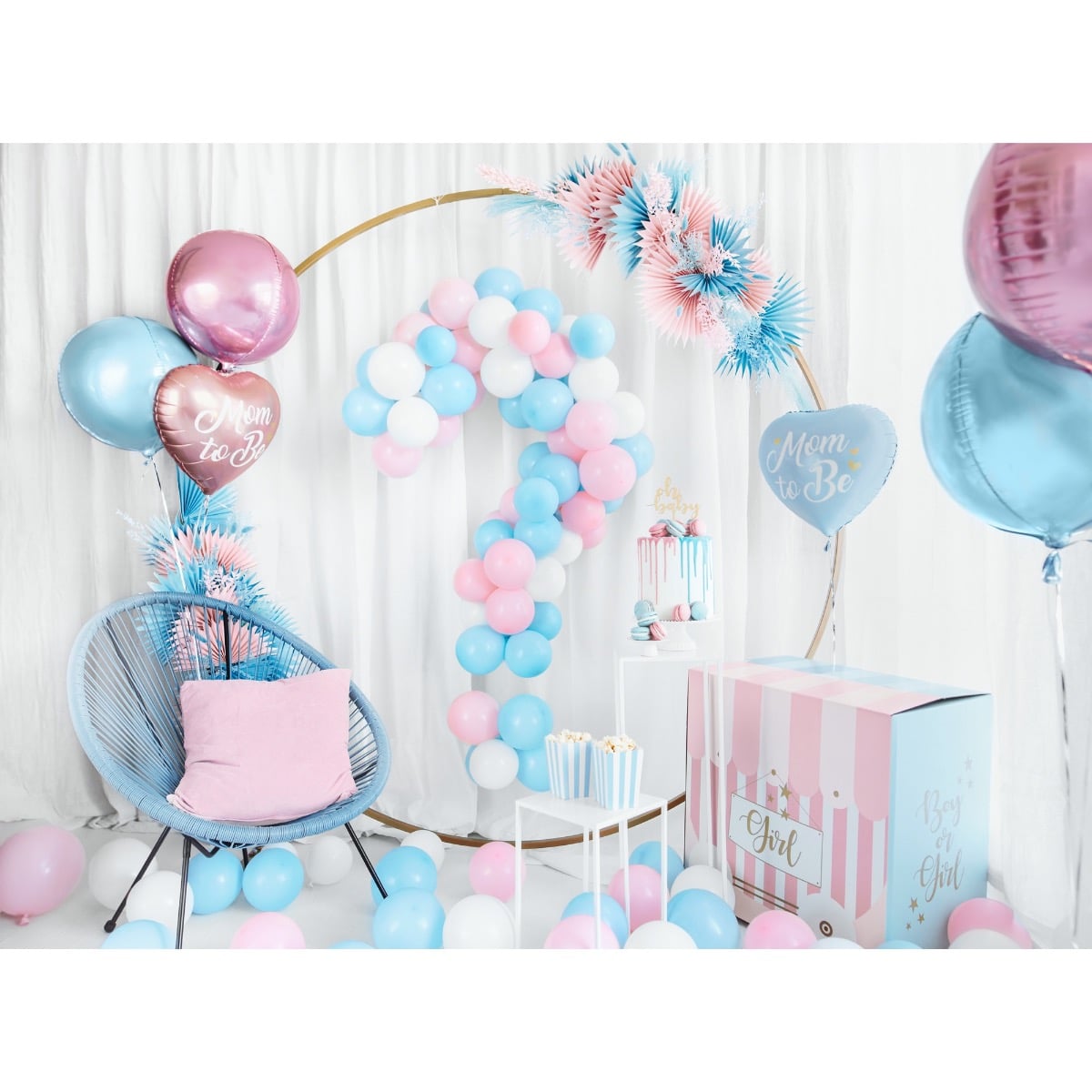 Ballon Alu Mom to Be - rose (35cm)
