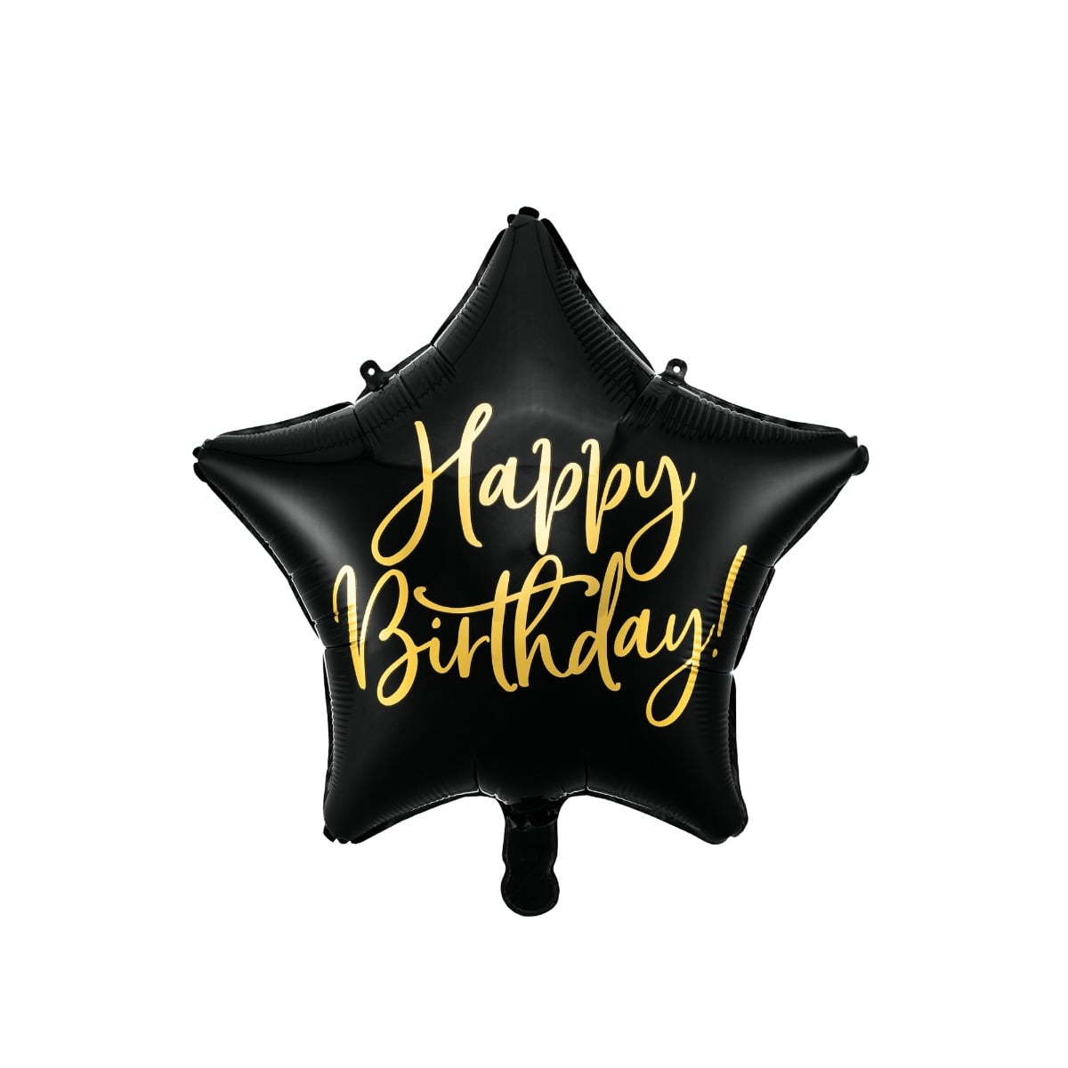 Ballon Happy Birthday Etoile Noir (40cm)