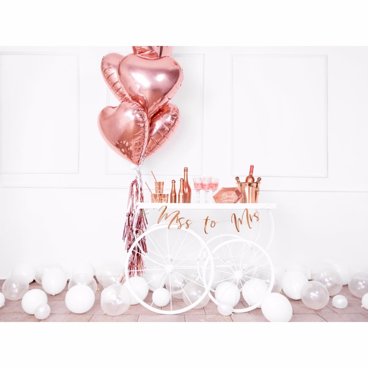 Ballon Coeur Rosegold 45cm