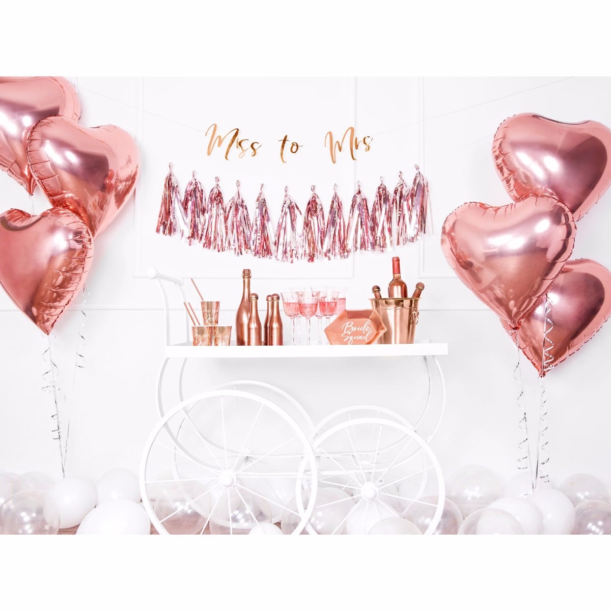Ballon Coeur Rosegold 45cm