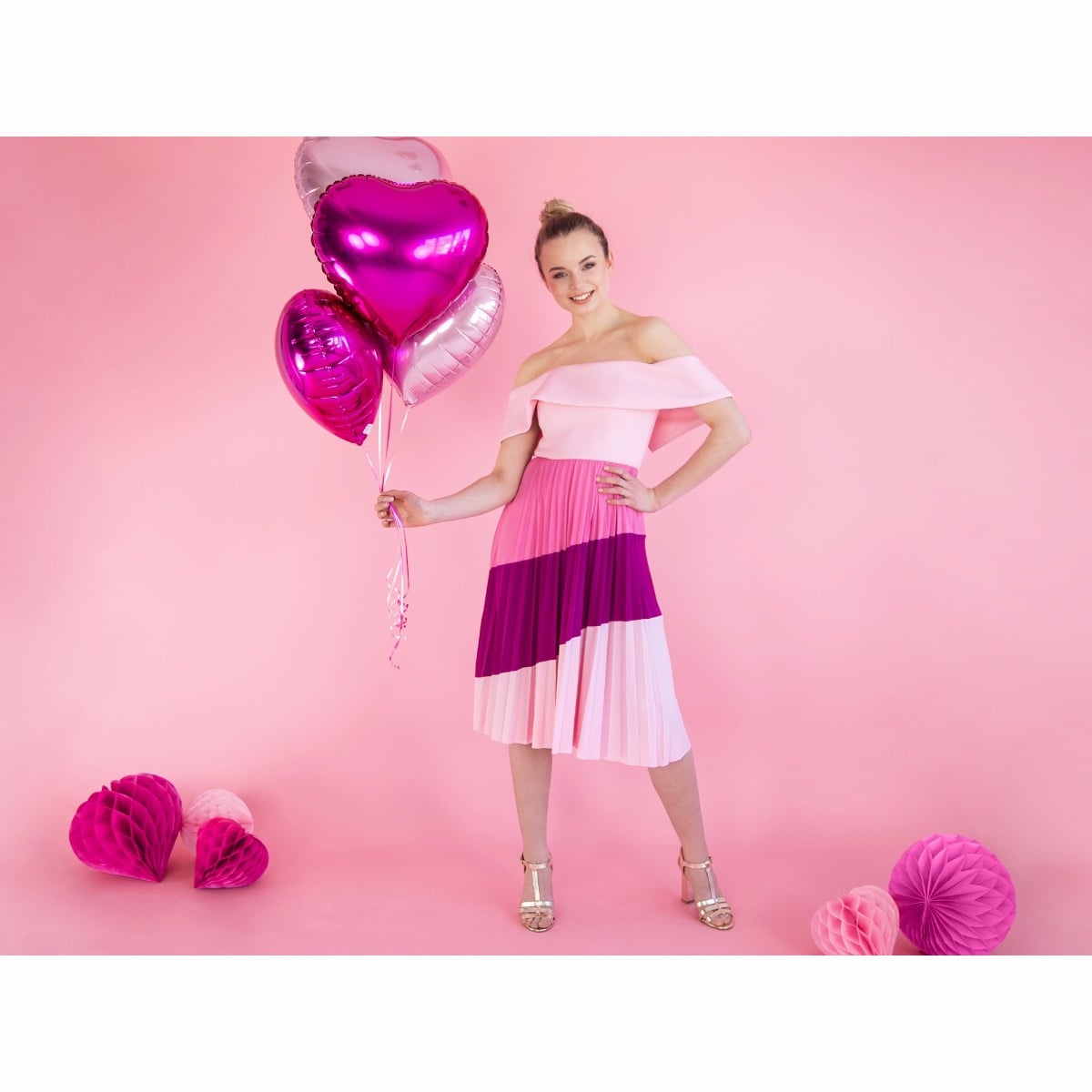Ballon Coeur Rose clair 45cm
