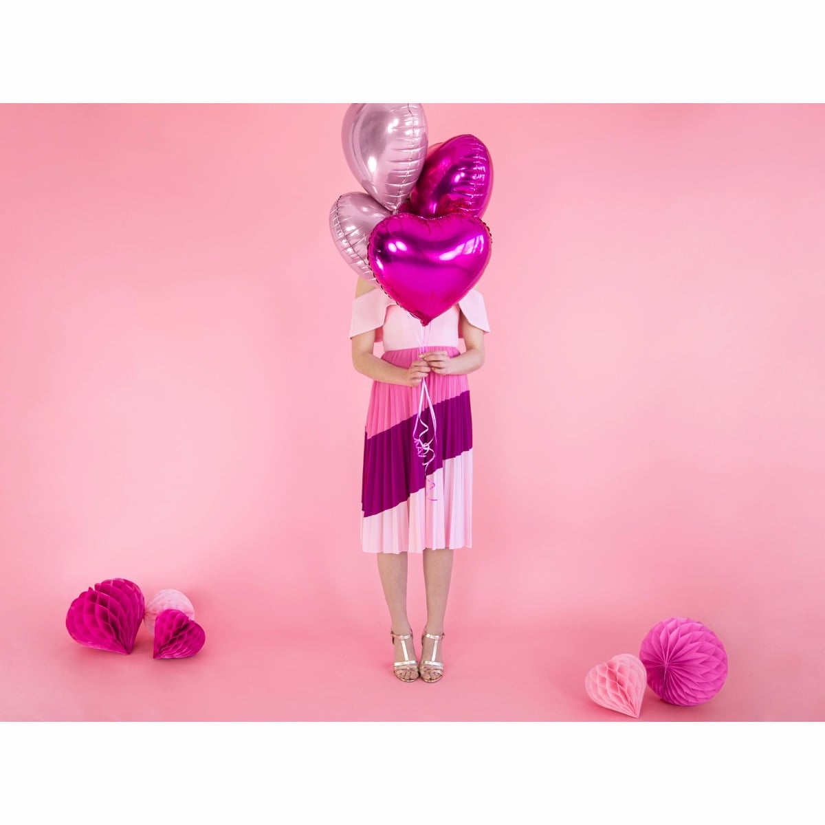 Ballon Coeur Rose clair 45cm