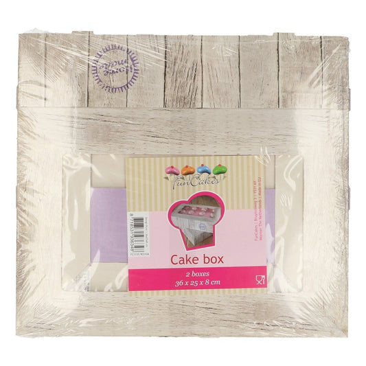 Boîtes à gateaux Pure 36x25x8 (2pcs)