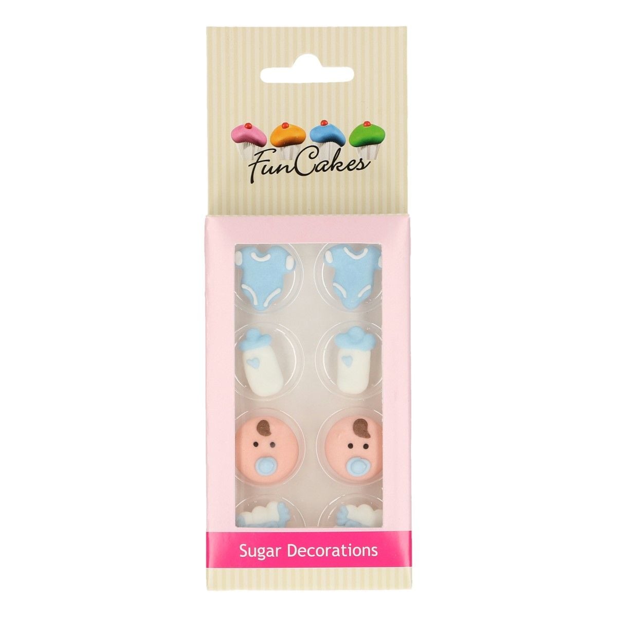Décorations en sucre Baby Boy (8pcs)