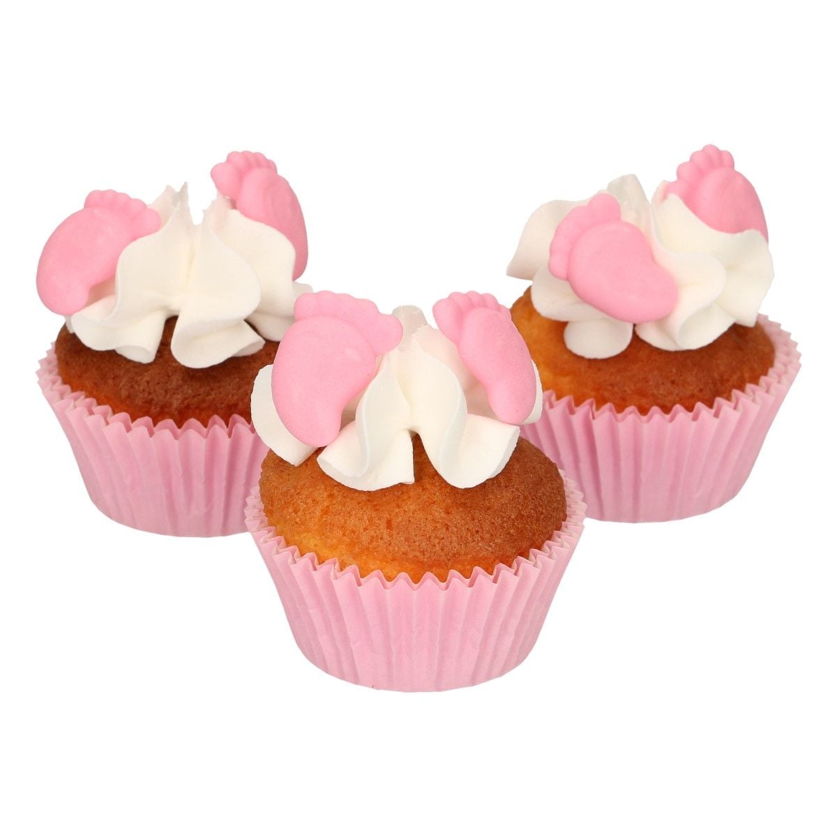 Pieds roses en sucre (16pcs)