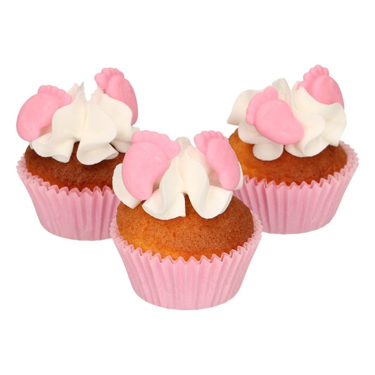 Pieds roses en sucre (16pcs)