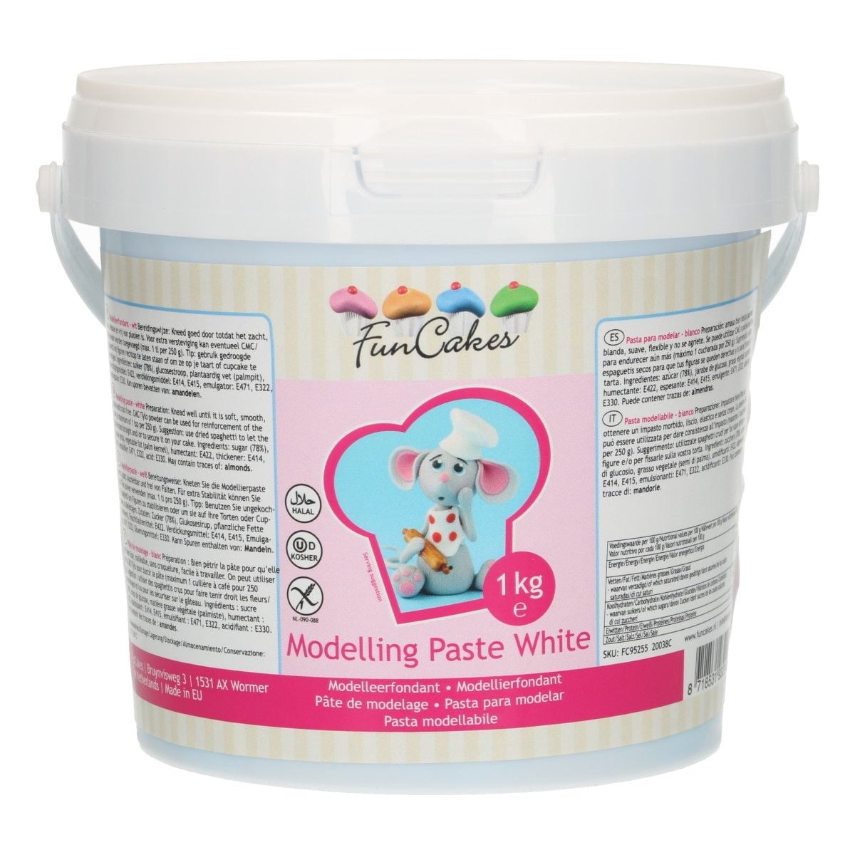 Pâte de modelage Blanc (1kg)