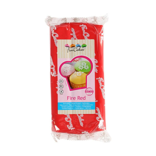 Pâte à sucre FunCakes - Fire Red - 1kg