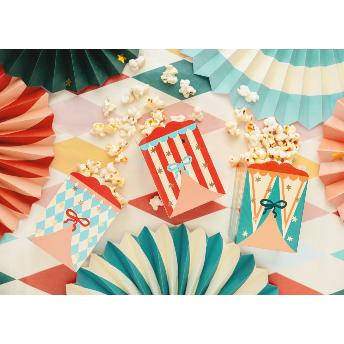 Boite à popcorn et friandises - Cirque