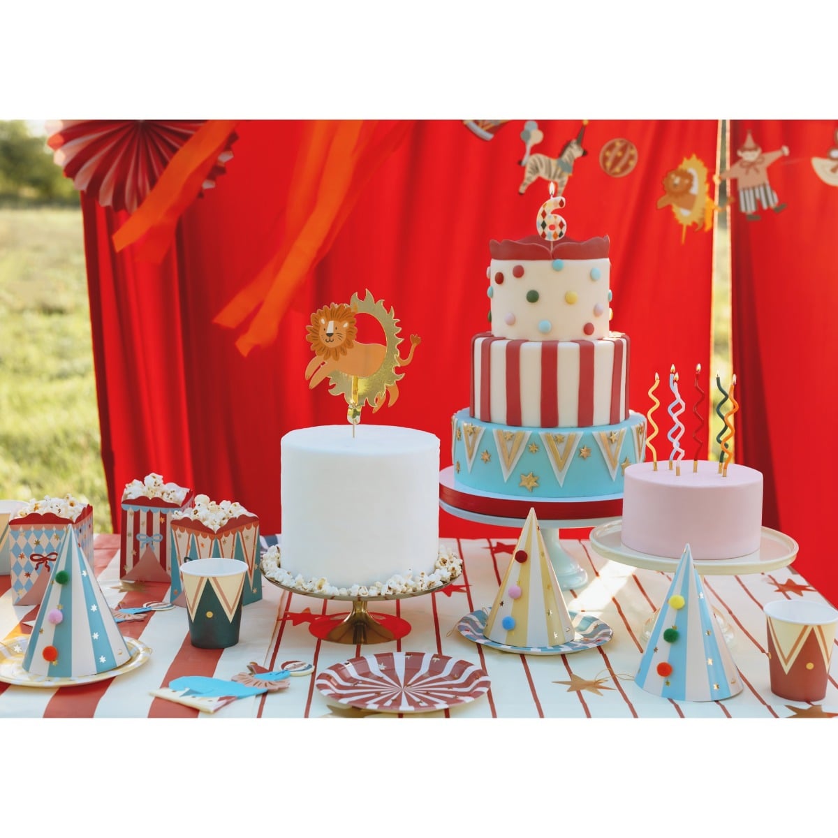 Boite à popcorn et friandises - Cirque