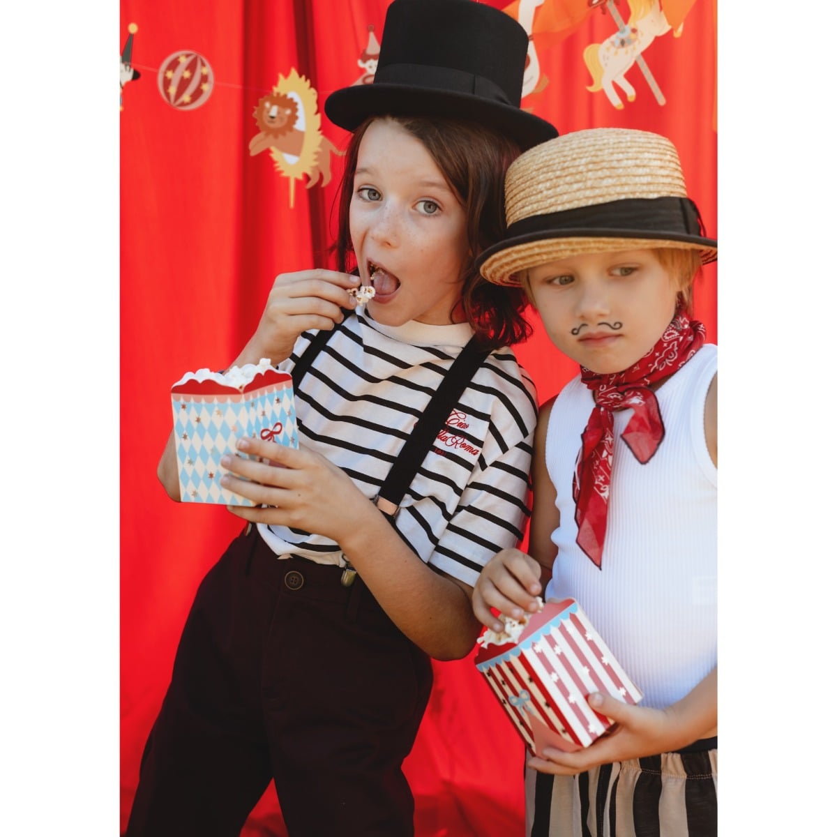 Boite à popcorn et friandises - Cirque