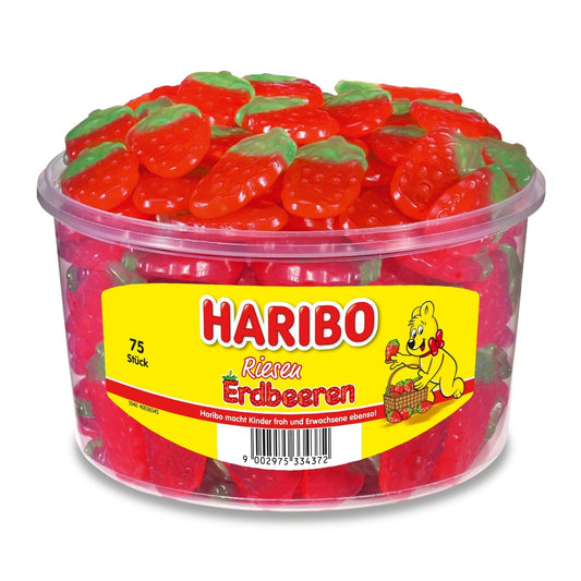 Haribo Fraises Géantes - 75 pcs